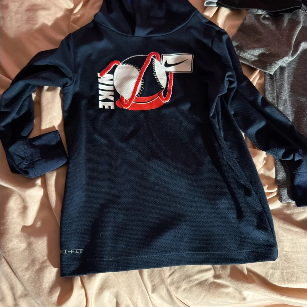 Nike Kids' Navy and Gray Sweatshirt Set